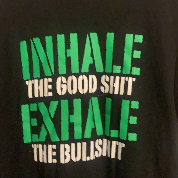 Men’s Graphic “Inhale, Exhale” funny tee, size S - Picture 2 of 3